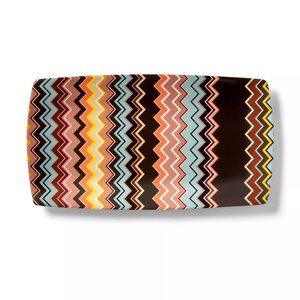 Missoni for Target 16.1"x8.7" Stoneware Serving Tray Colore Zig Zag Print